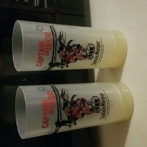Captian Morgan Spiced Rum Plastic Cups.